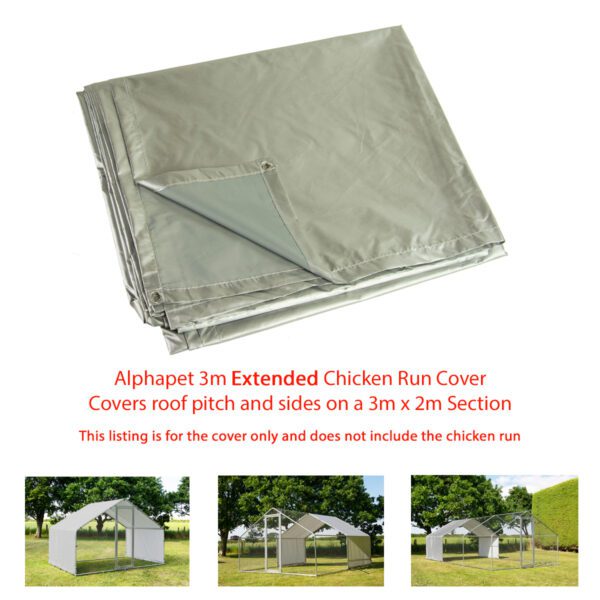3x2 Extended Chicken Run Cover